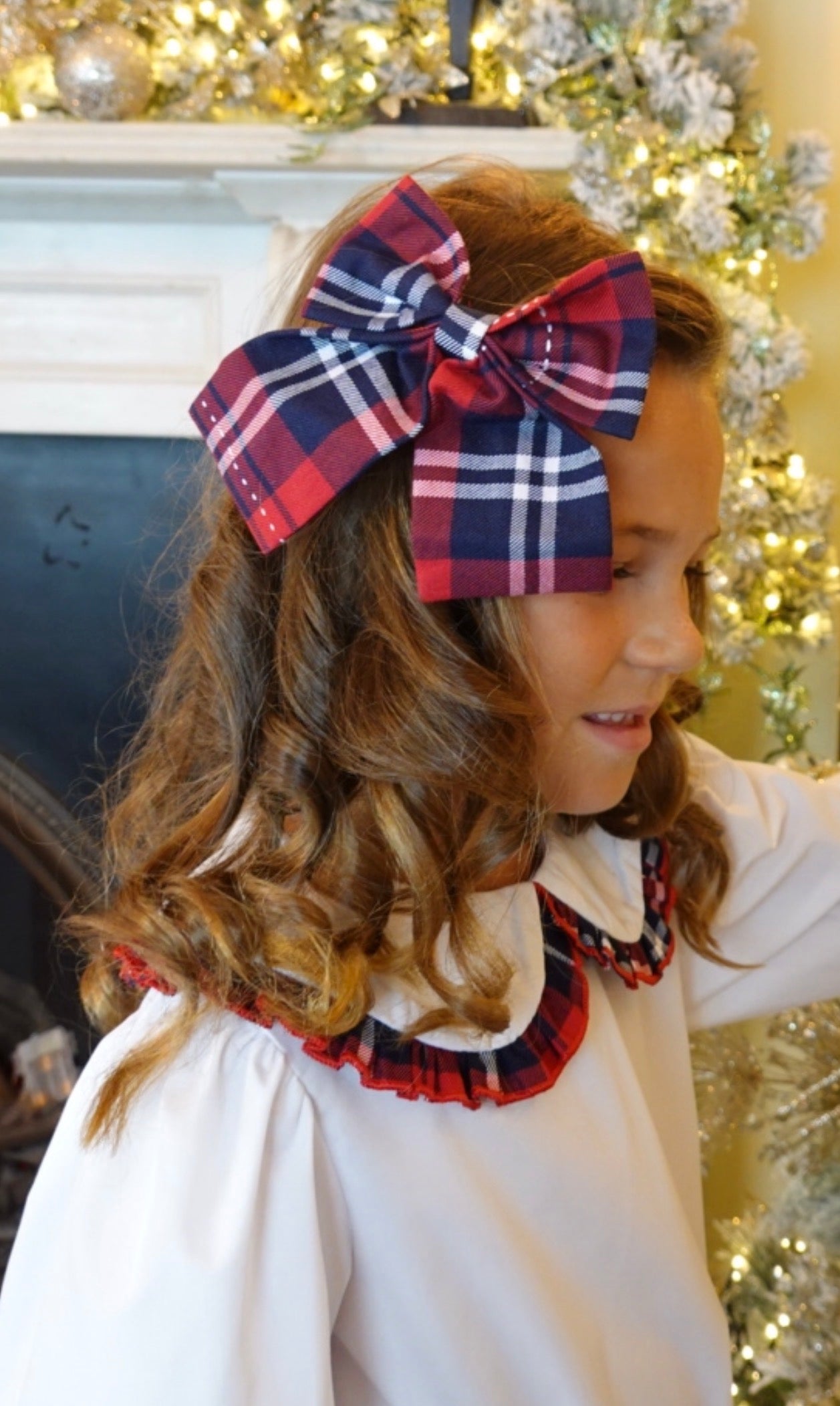 Noel Skirt Navy Tartan 4 Piece Girls Set