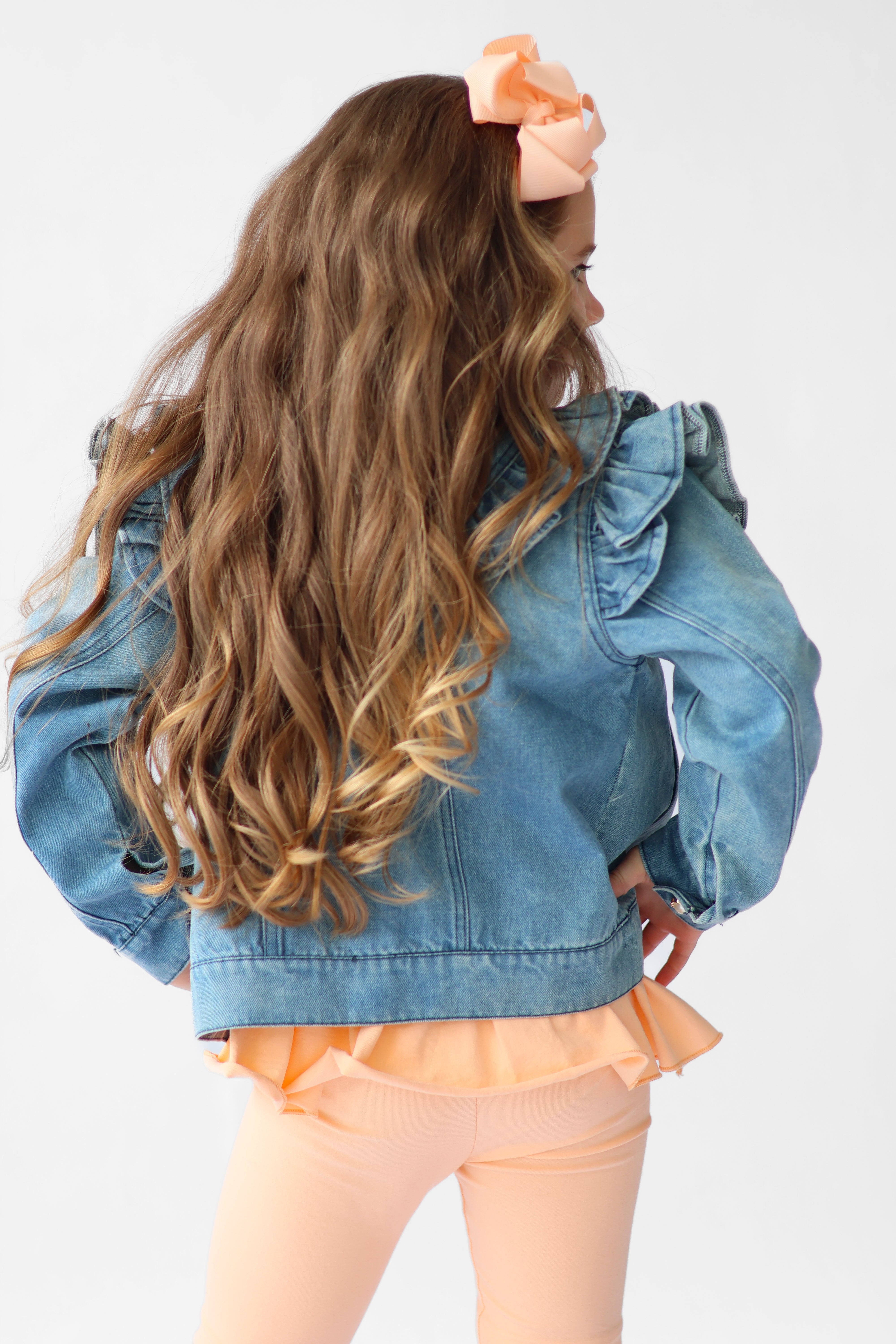 Georgia Girls Denim Frilly Jean Jacket