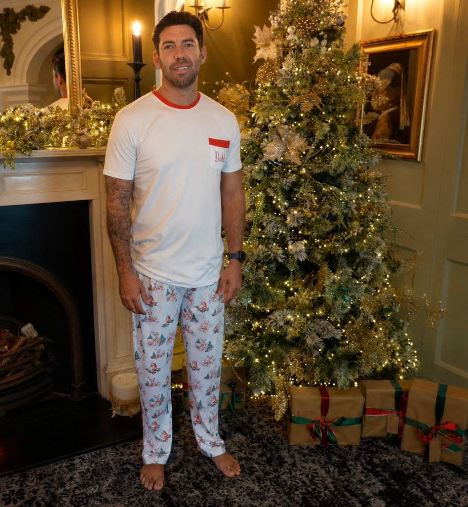Vintage Toile Christmas Men’s  Pyjamas