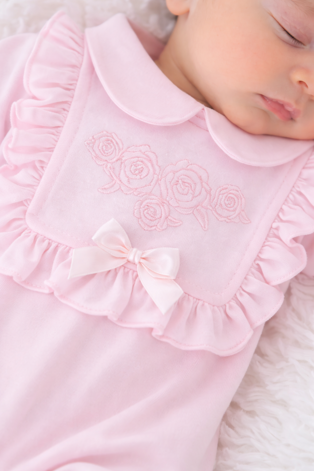 Pex Rosa Girls Peter Pan Collar Babygrow