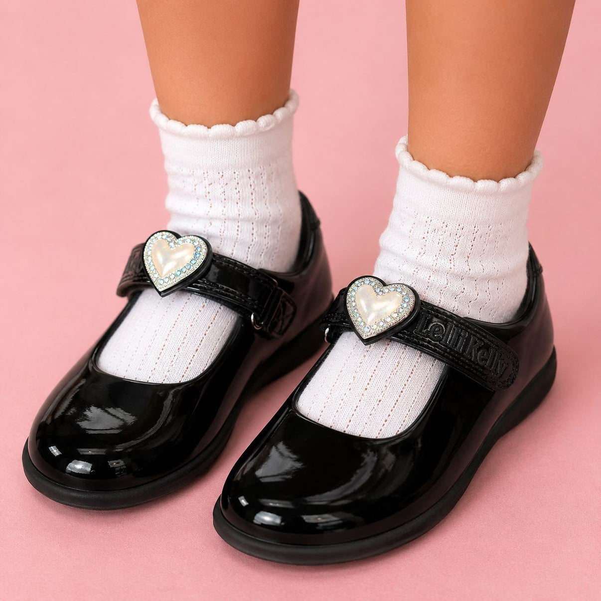 Lelli Kelly Sabrina Black Patent School Shoes G Fit LKS08486