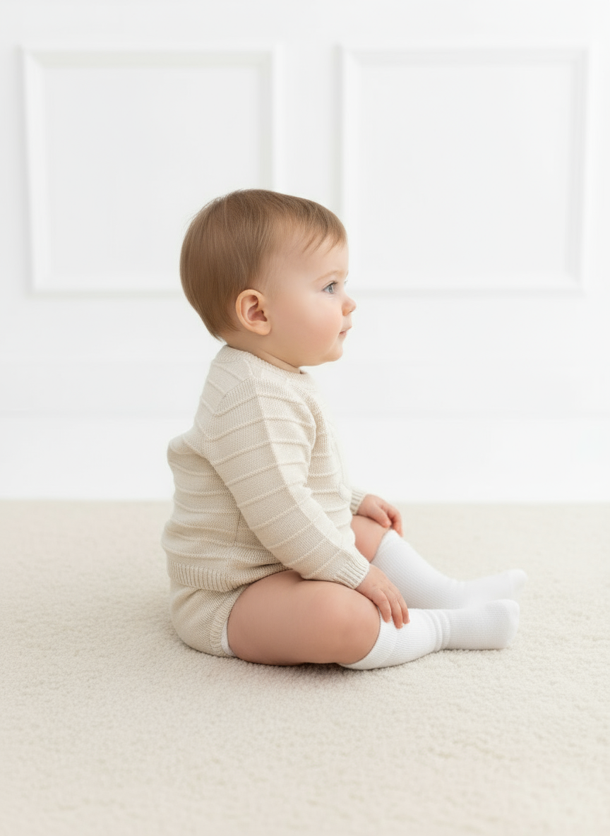 Daniel Baby Boys Jam Pants & Jumper Set Beige