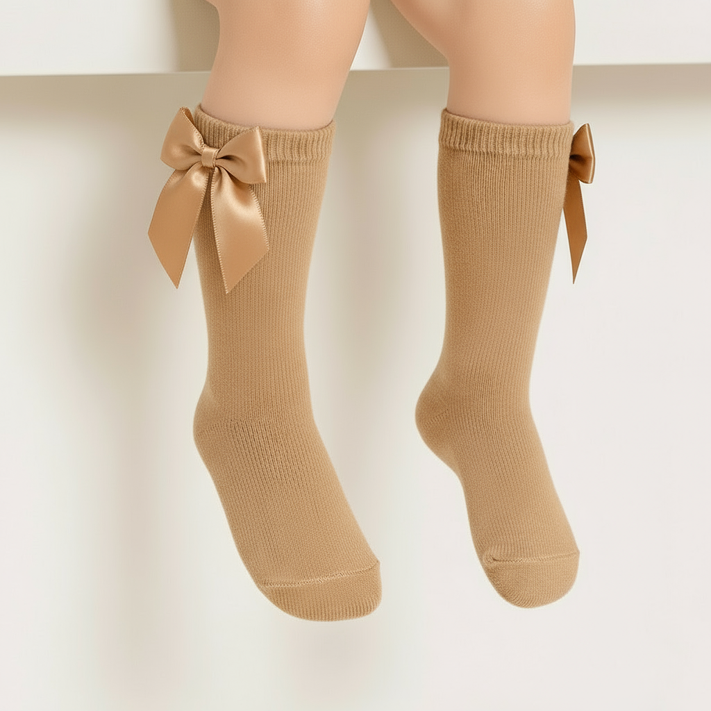 Sevva Camel Bow Socks