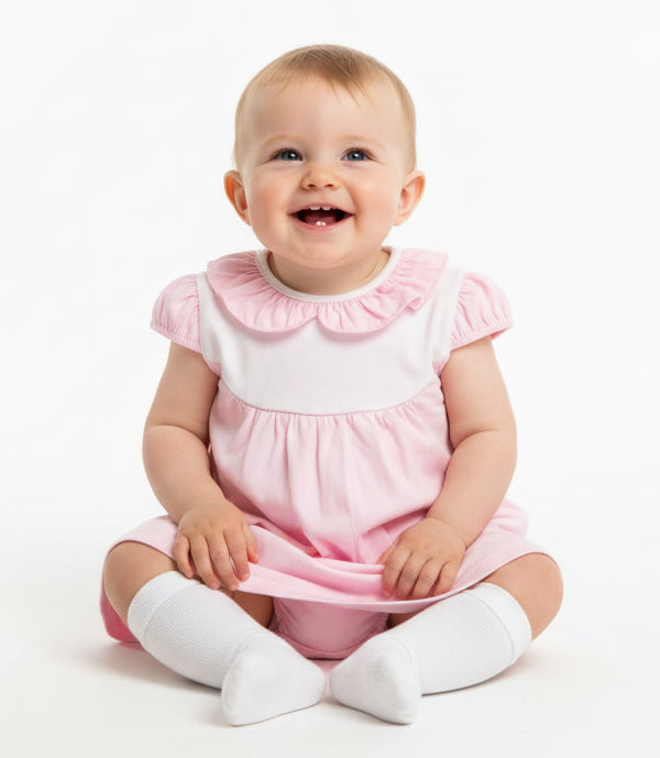 45219 Babidu Baby Girls Cotton Jam Pants Set