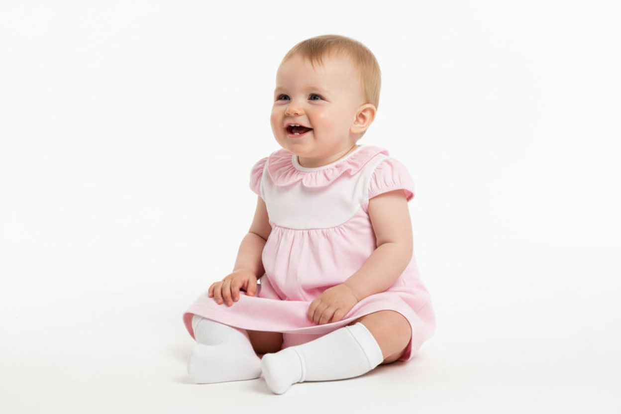 45219 Babidu Baby Girls Cotton Jam Pants Set