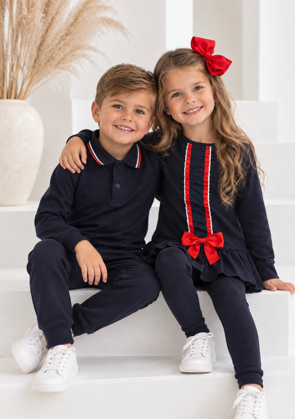 Albie Boys 2 Piece Smart Tracksuit Navy
