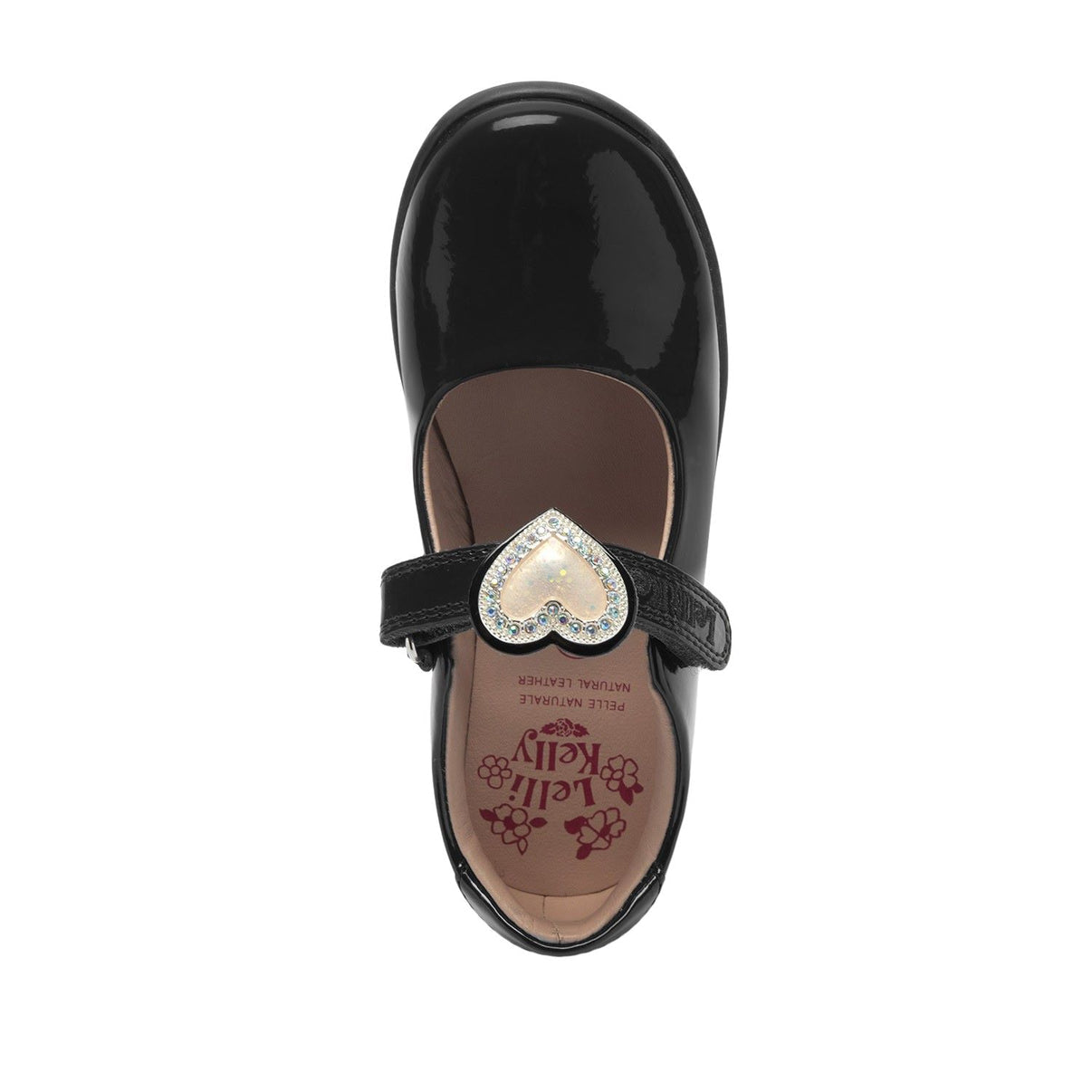 Lelli Kelly Sabrina Black Patent School Shoes F Fit LKS08467