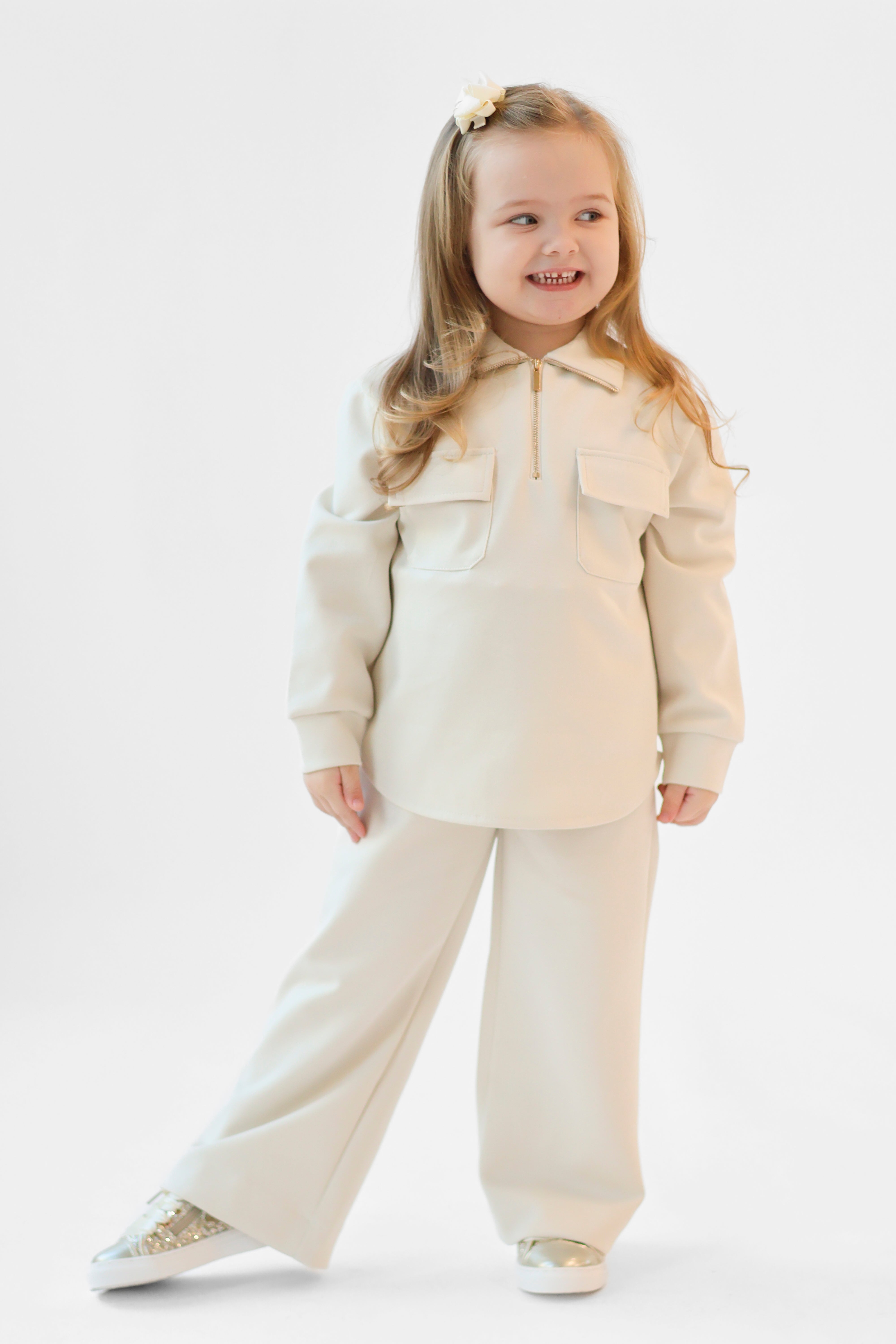 Gemma Kids Co-ord Tracksuit Beige