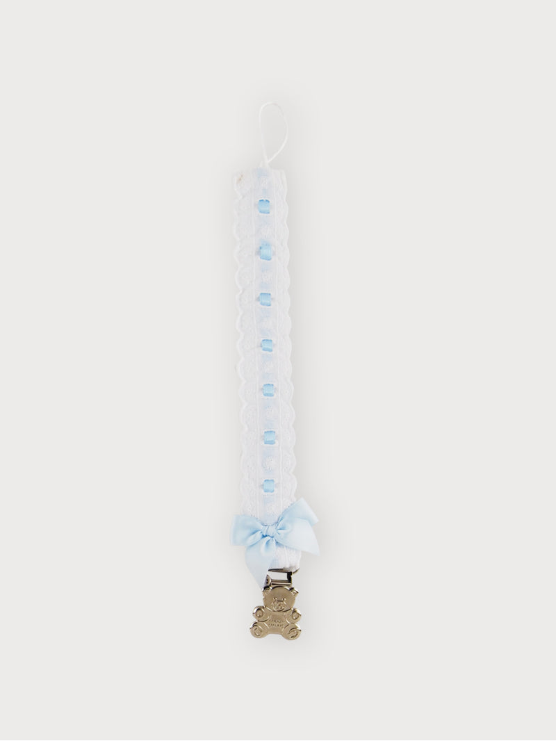 Lace Teddy Dummy Clip Blue