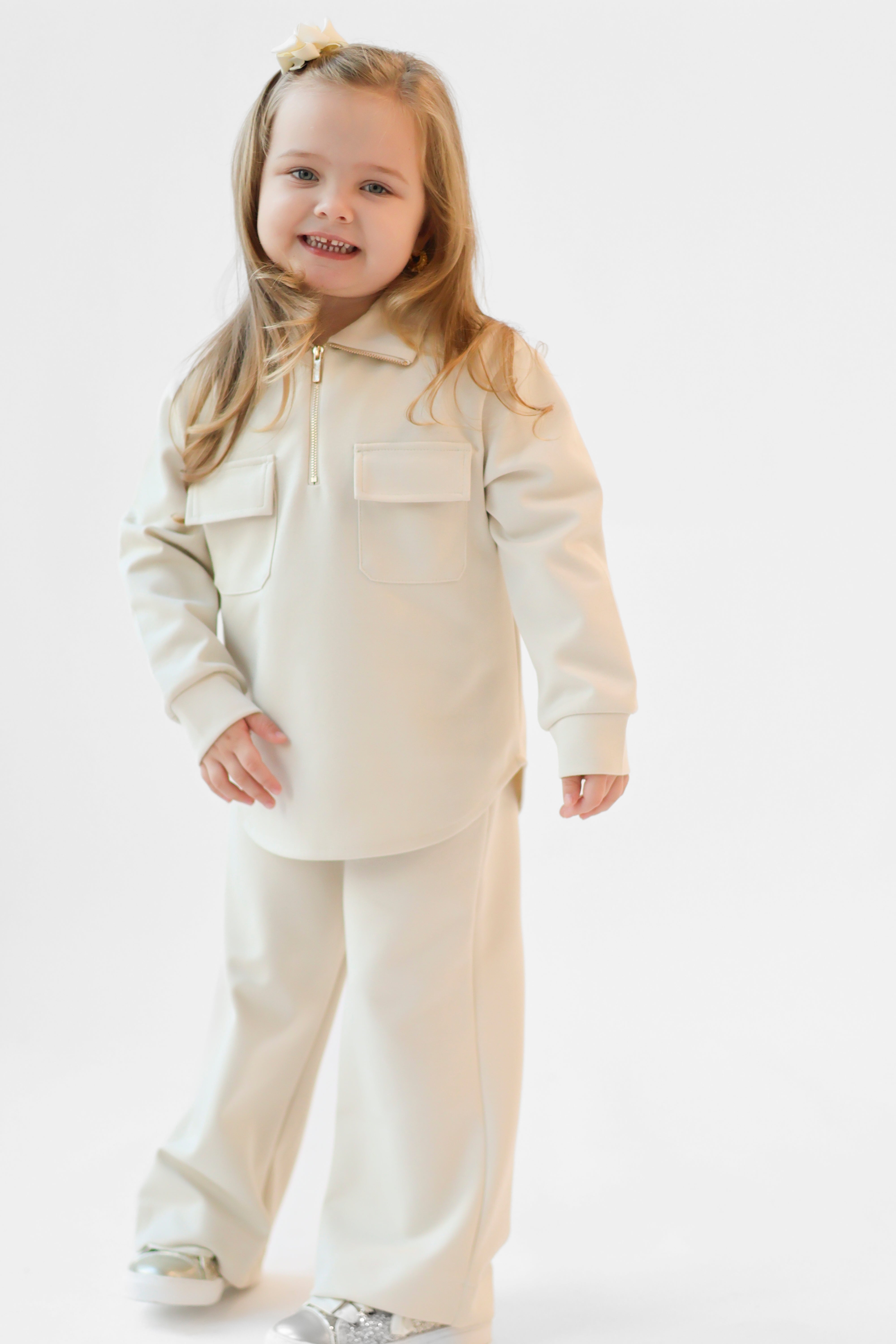 Gemma Kids Co-ord Tracksuit Beige
