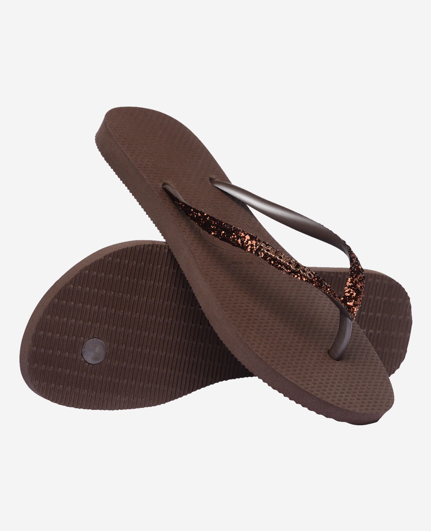SLIM GLITTER II FC Dark Brown Havaianas