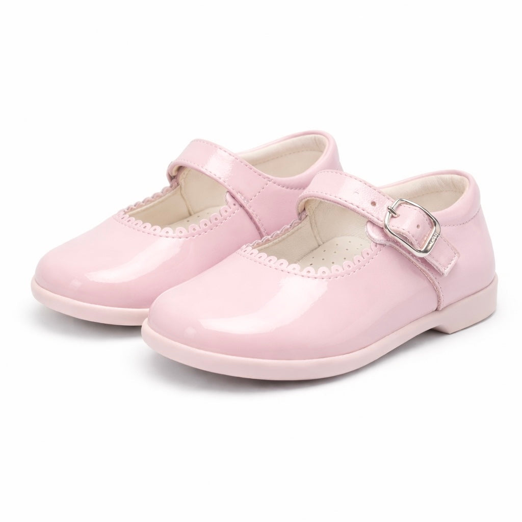 Y97401 Andanines Buckle Mary Jane Shoe Pink Patent