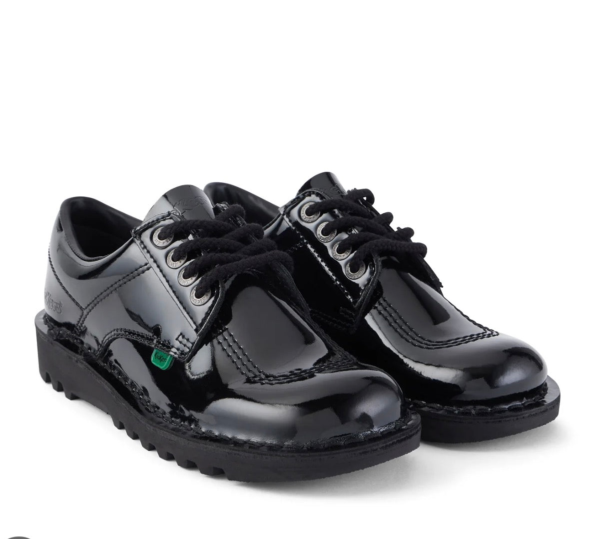 Kick Lo Adults Kicker Lace Up Shoe BlackPatent