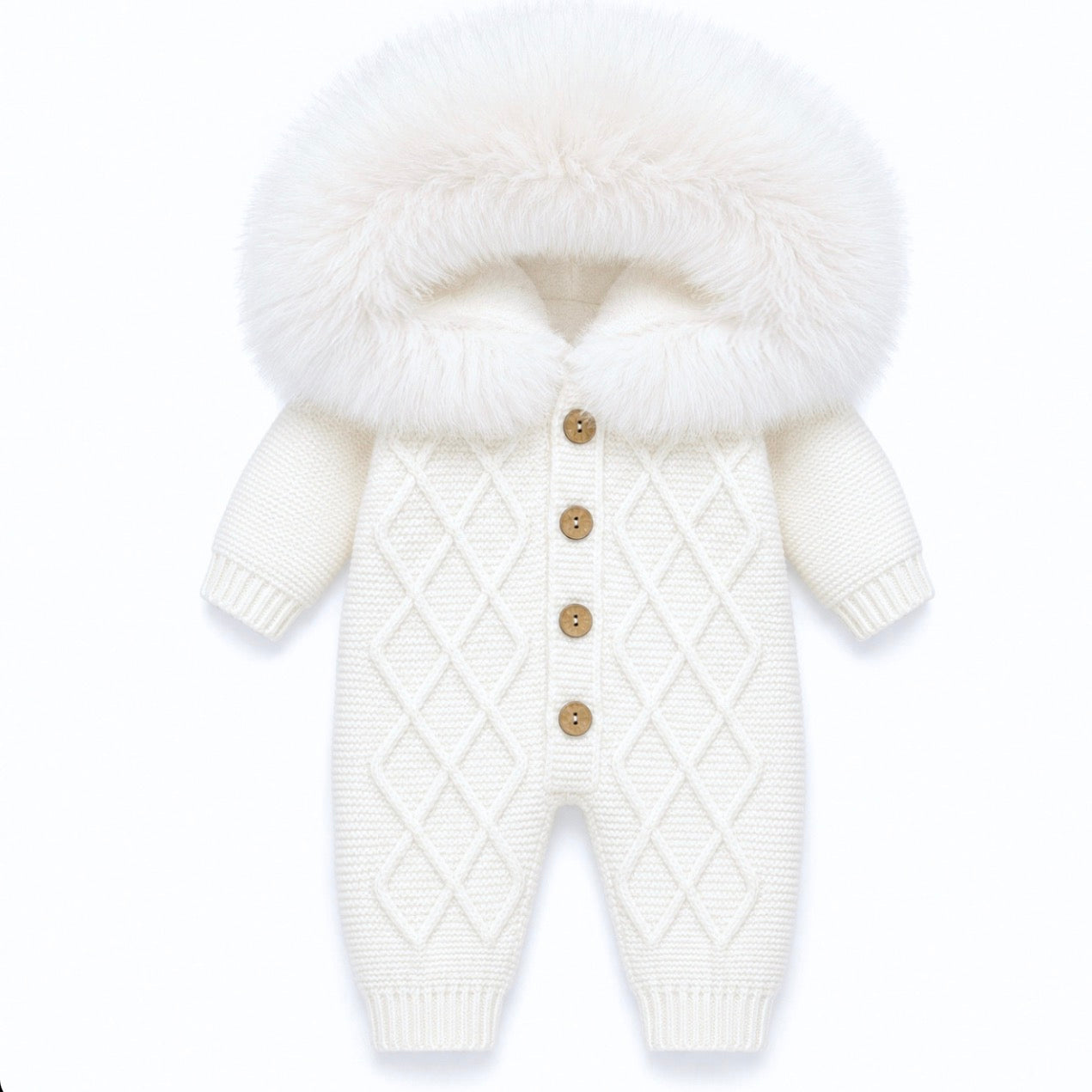 Eva Bella Signature Faux Pram Suit Cream