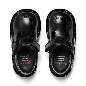 Kick T Velcro Black Pat