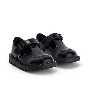 Kick T Velcro Black Pat