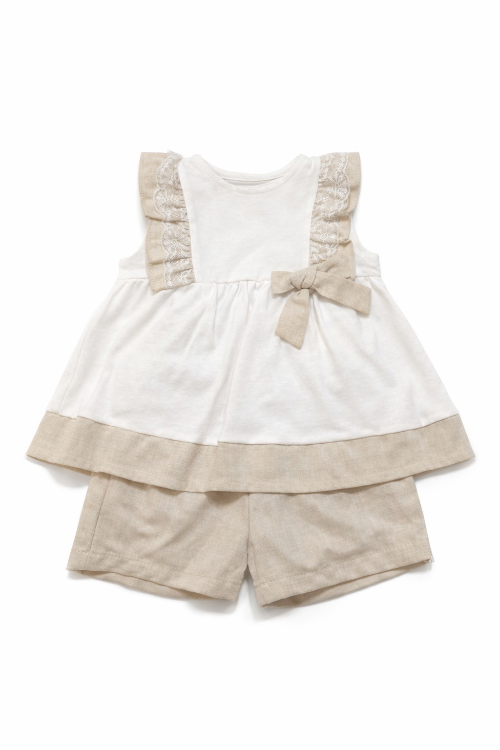 SG255 Girls Camel Shorts & Top