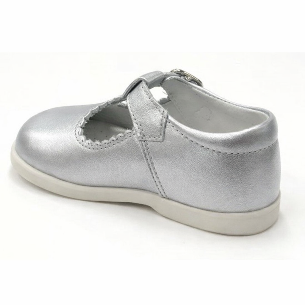 Y97411 Andanines Buckle T-Bar Shoe Silver