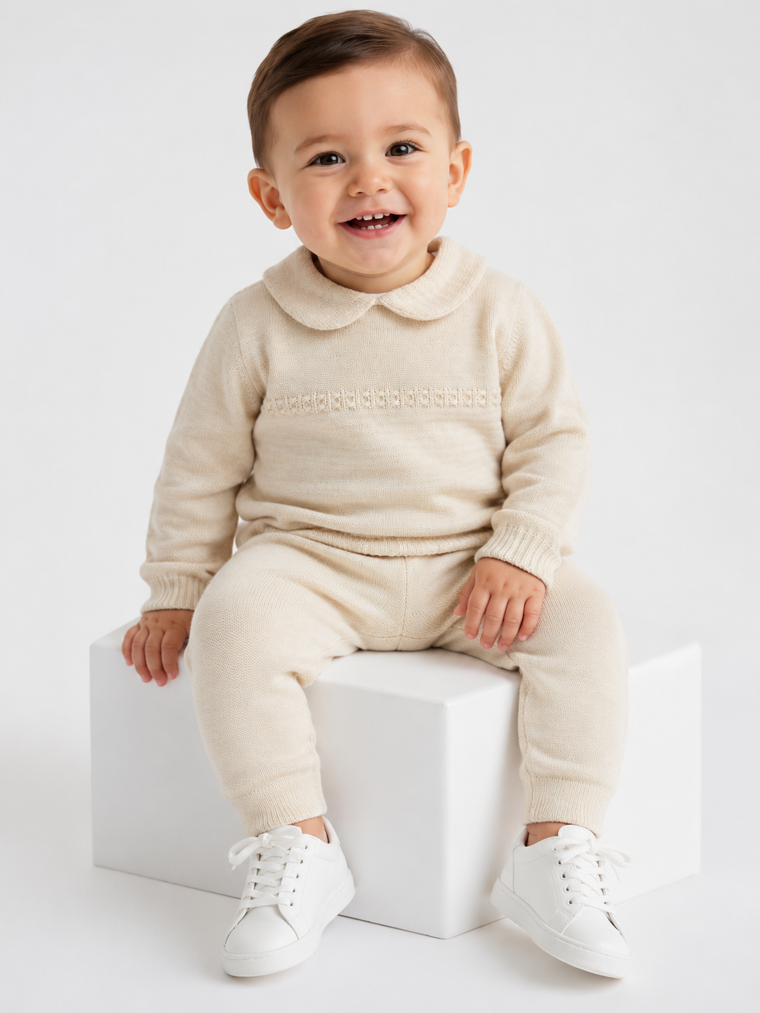 Marshall Pex Baby Knit Tracksuit Beige