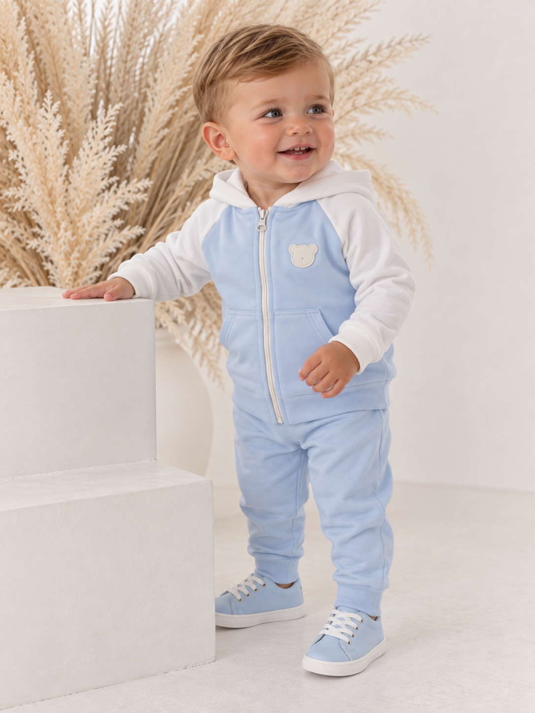 Teddy Pex Baby Tracksuit Blue