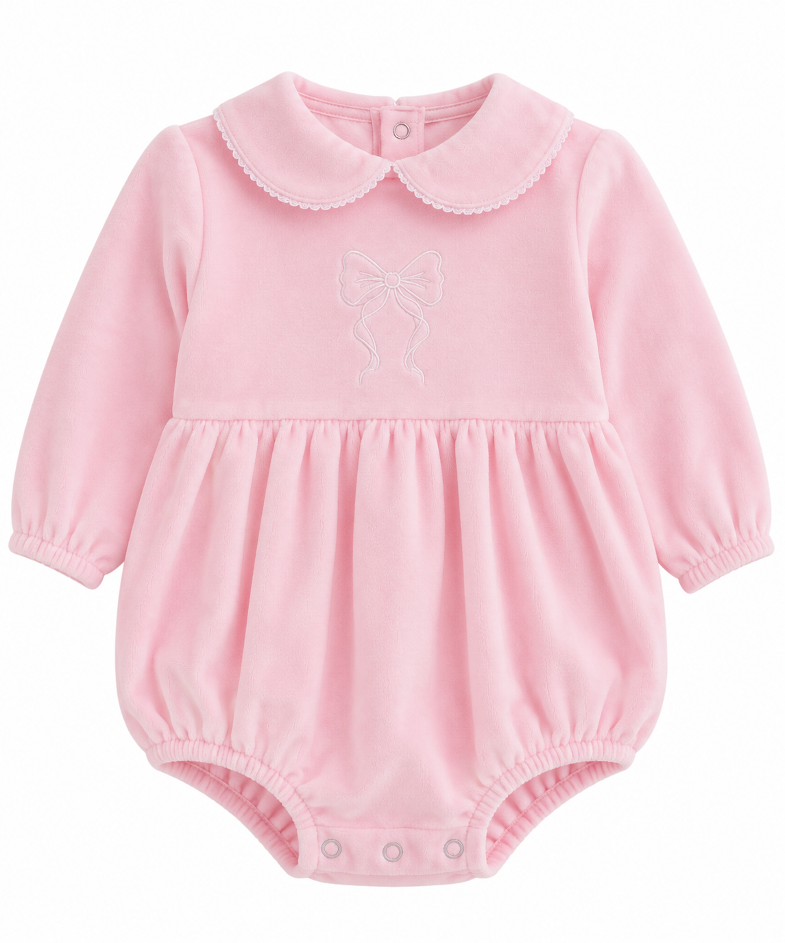 Hallie Pex Velour Bow Romper