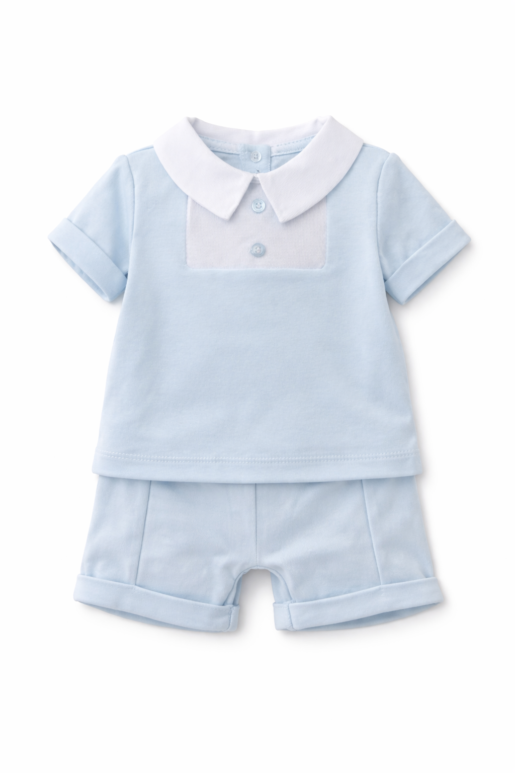 K5 Baby Boys Peter Pan Collar Top & Shorts
