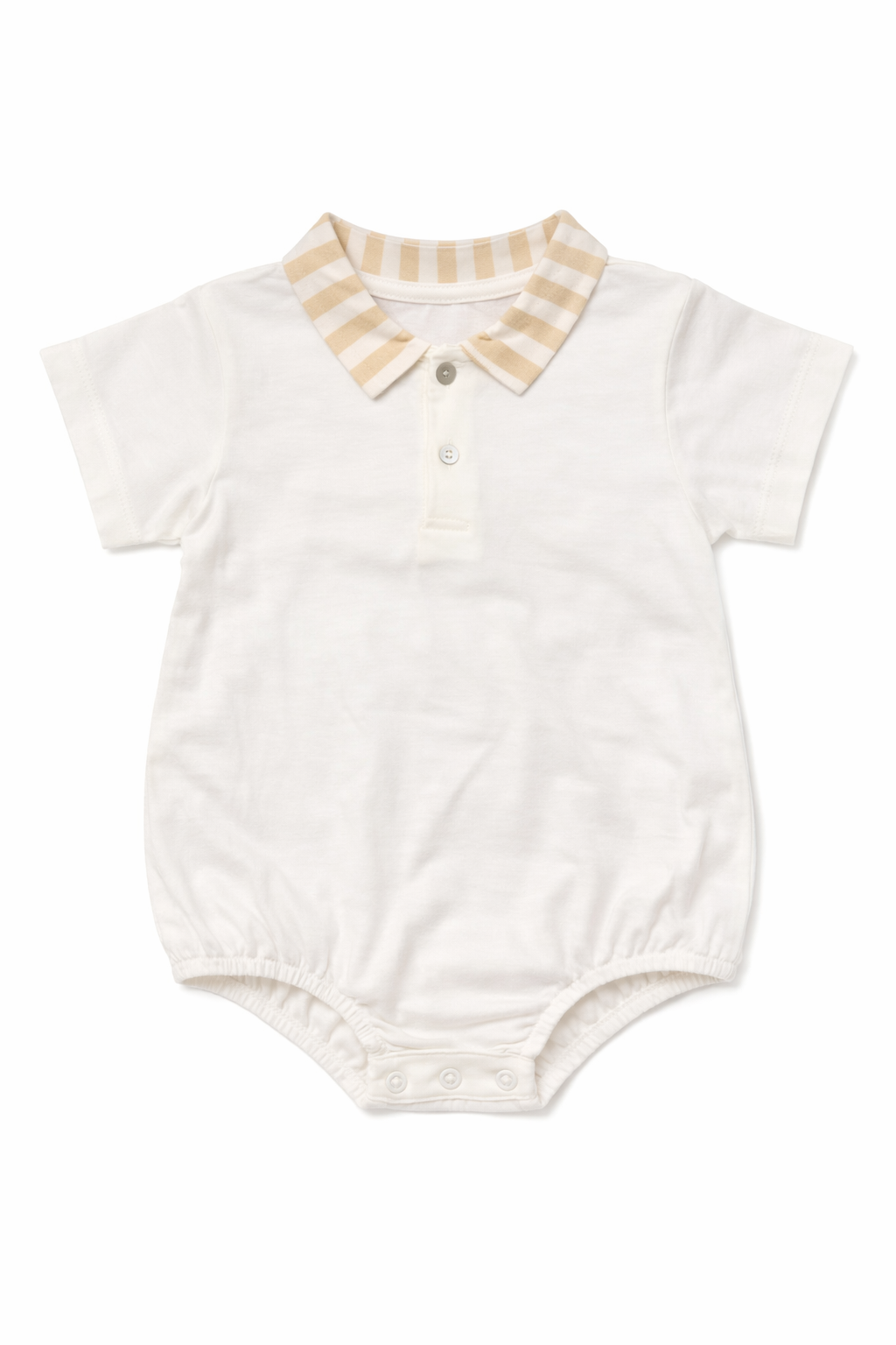 Sergio Baby Boys Beige Romper Suit