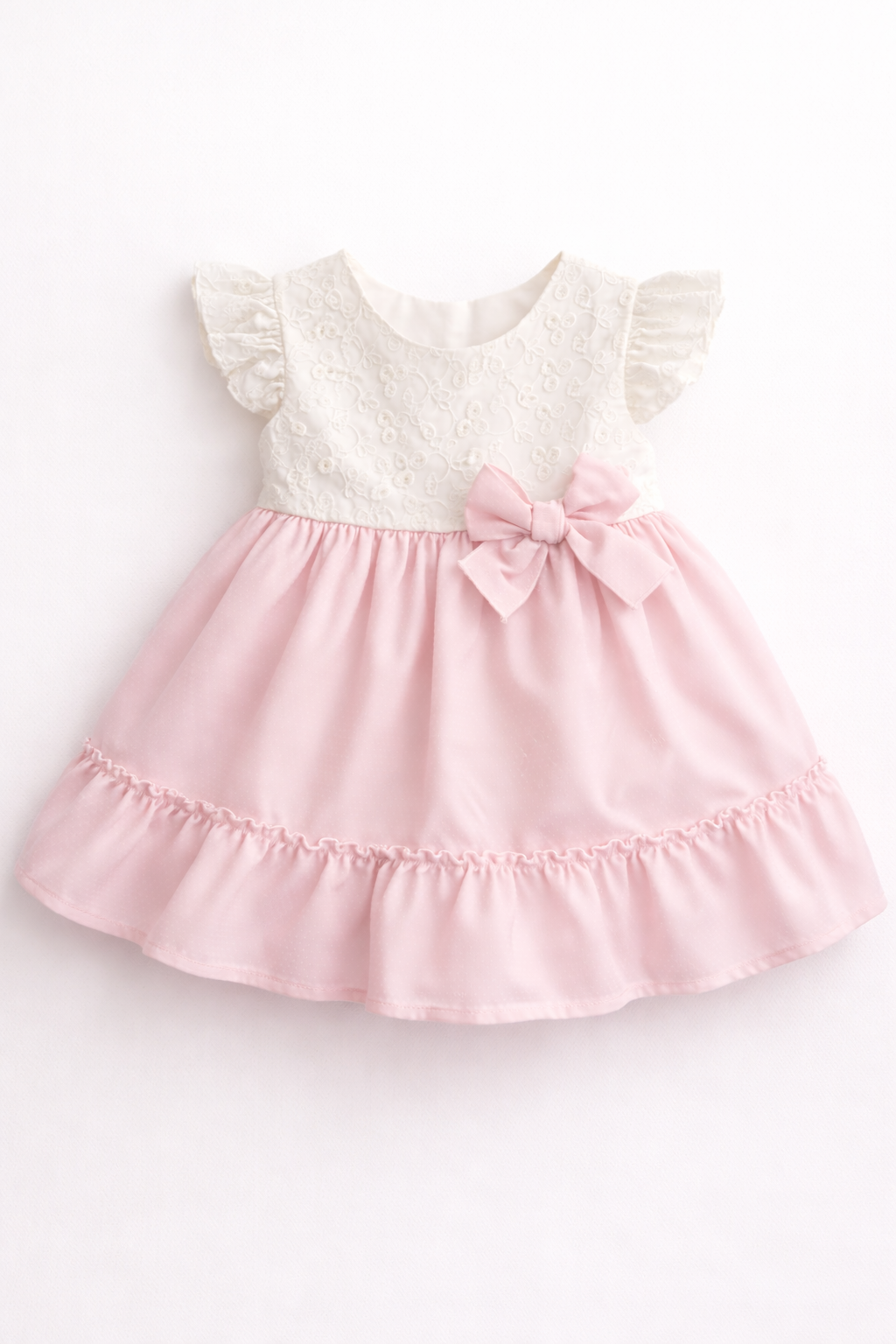 26500 Baby Girls Pink Bow Dress
