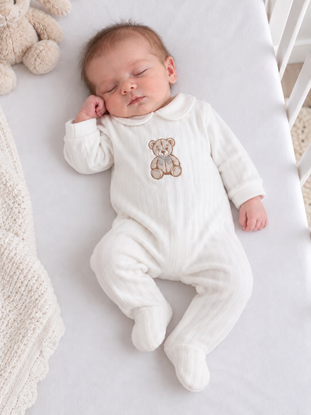 119 Baby Bear Babygrow White