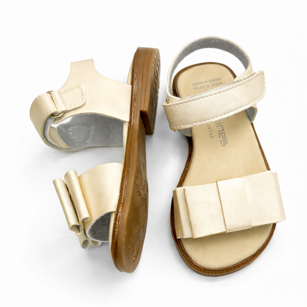 251515-3 Andanines Flat Bow Sandal Gold