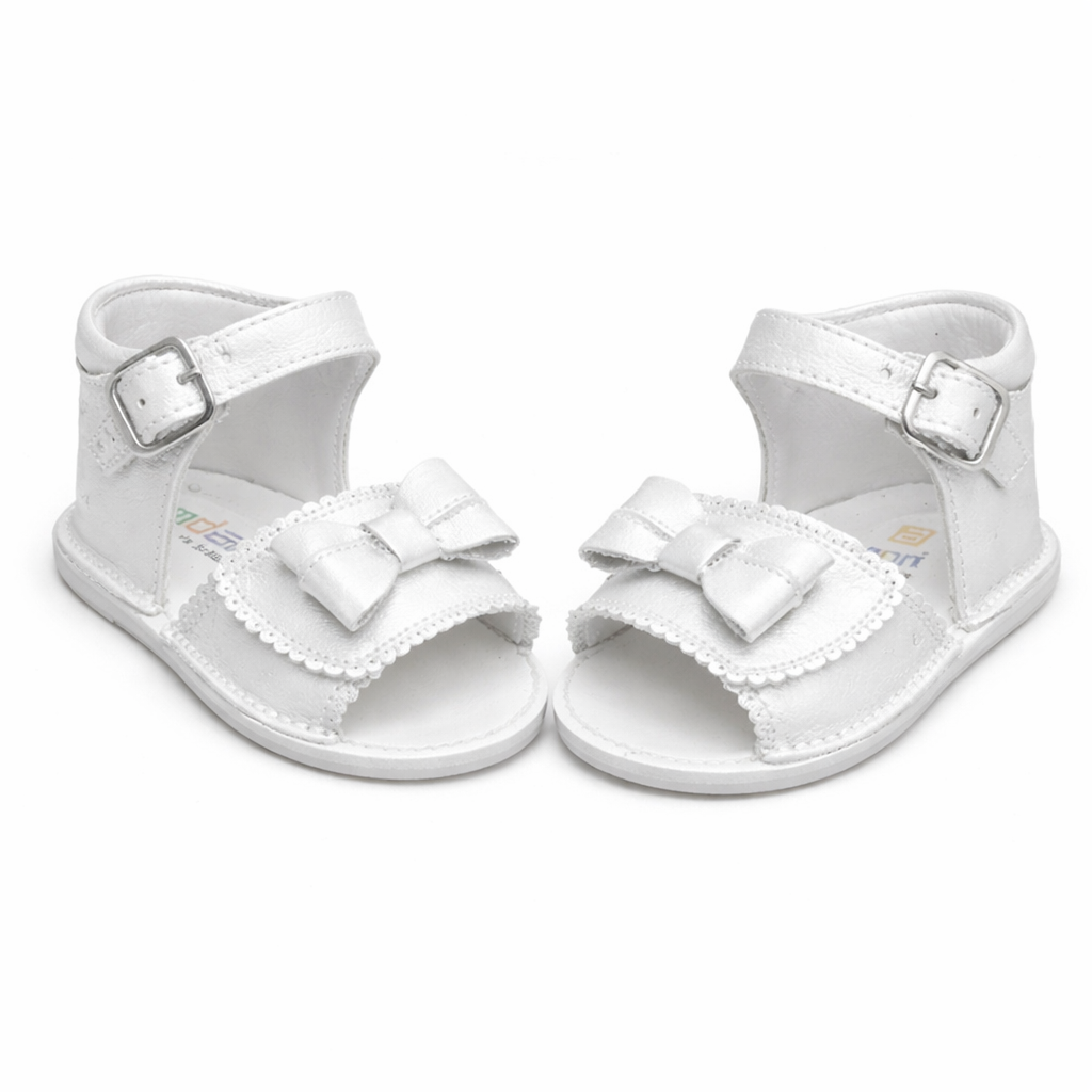 191814 Sandal White Leather