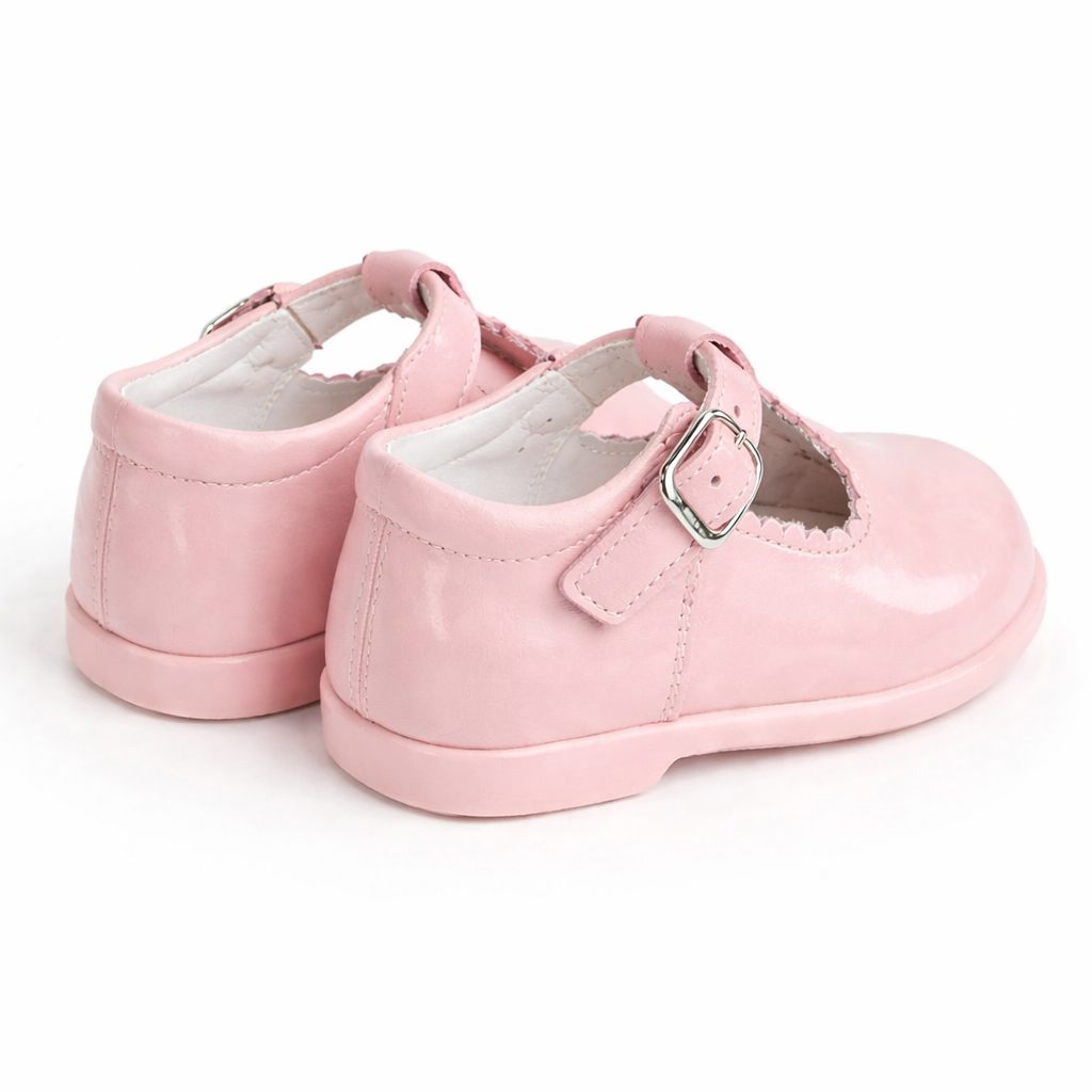 Y97411 Andanines Buckle T-Bar Shoe Pink Patent