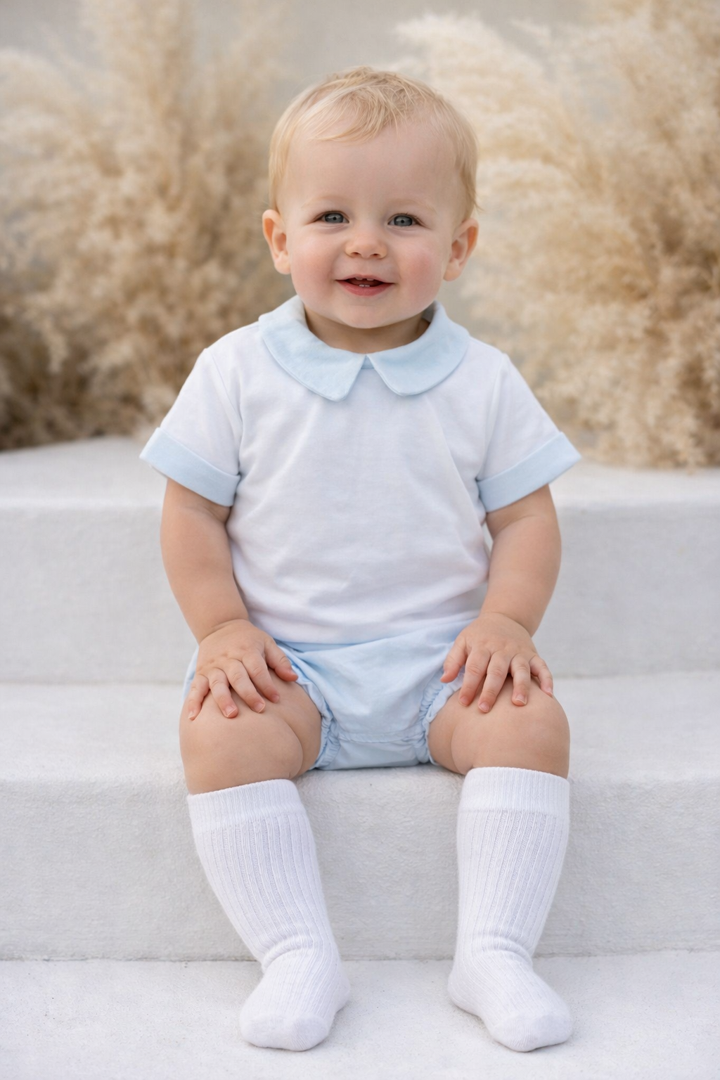 46219 Babidu Cotton Top & Jam Pants Blue