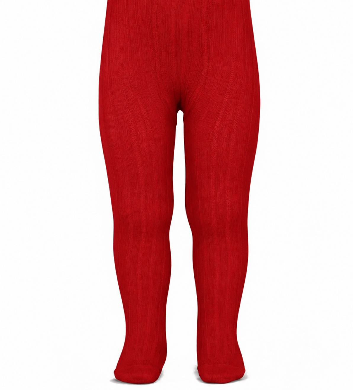 2.016/1 Condor Red Ribbed Tights