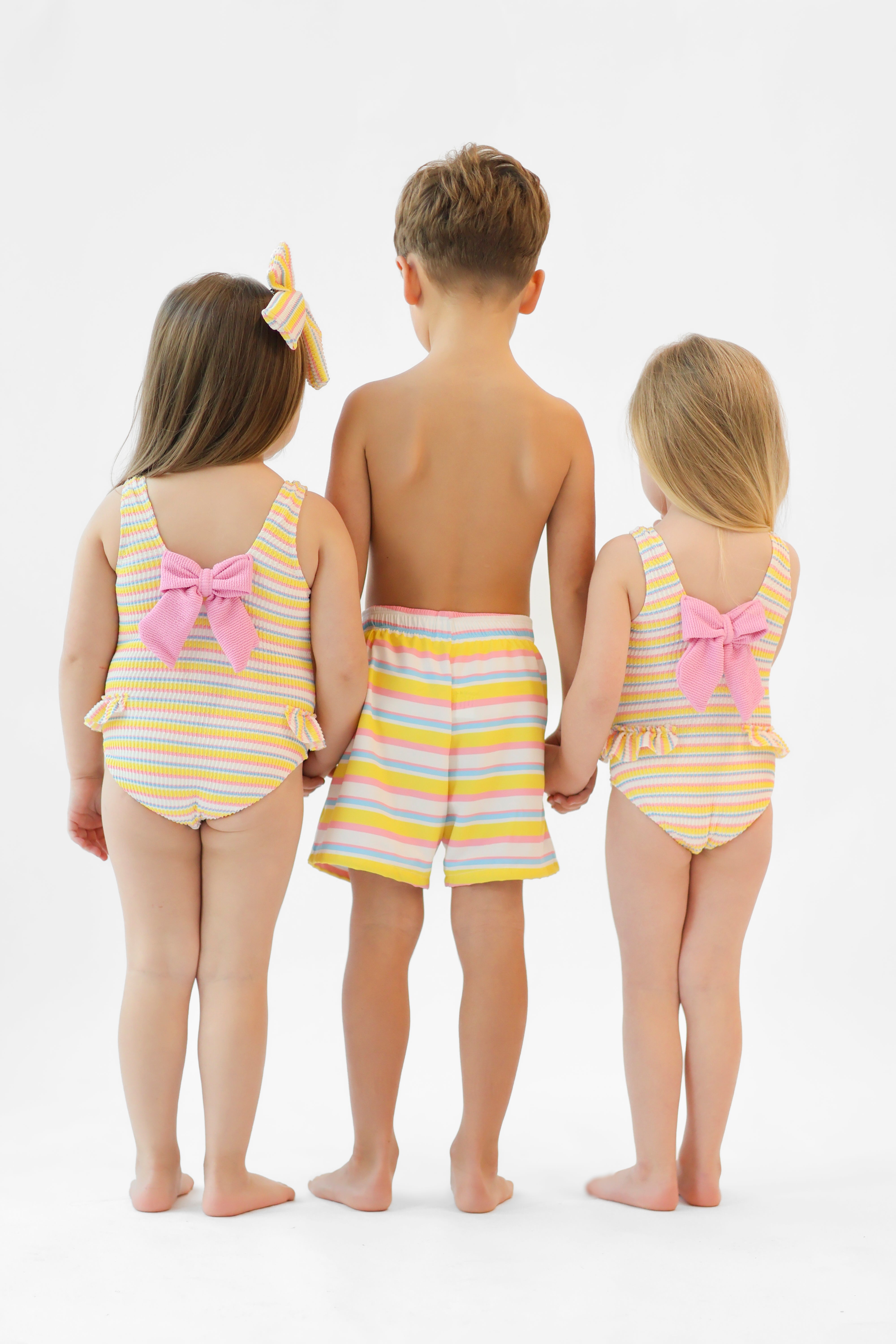 Pasco Boys Pastel Stripe Swimming Trunks