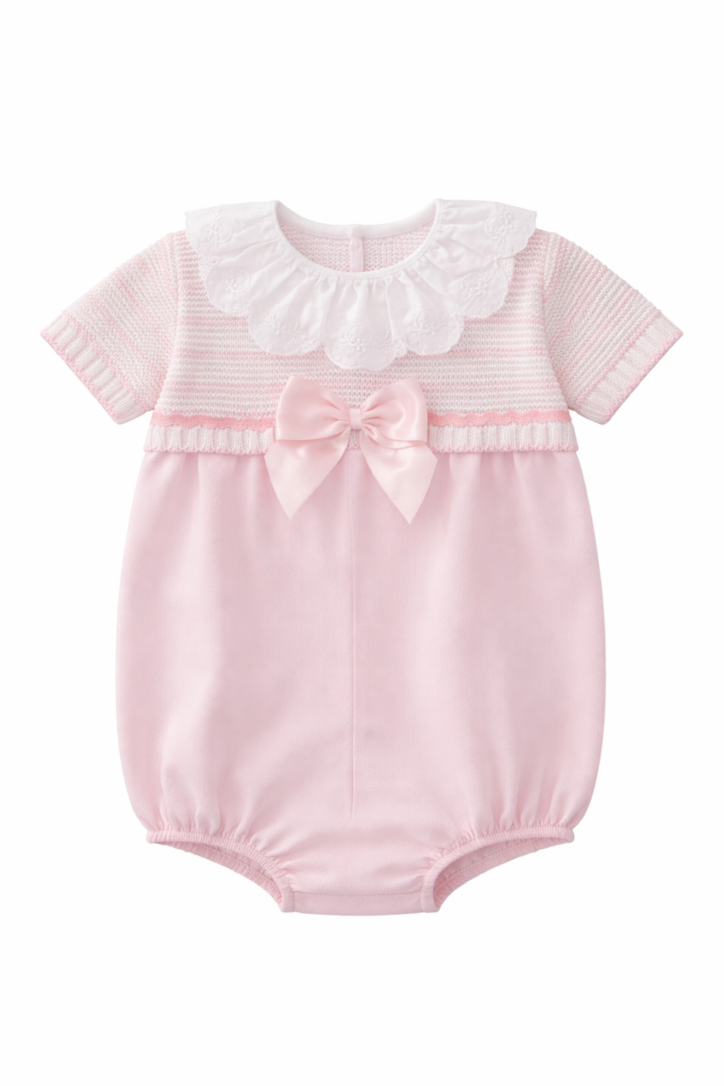 Tabitha Pex Baby Girls Scallop Collar Romper