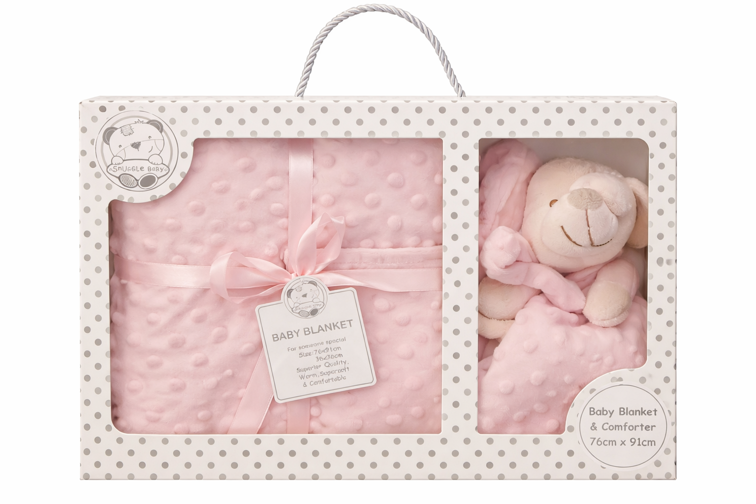 Baby Blanket & Comforter Gift Set Pink