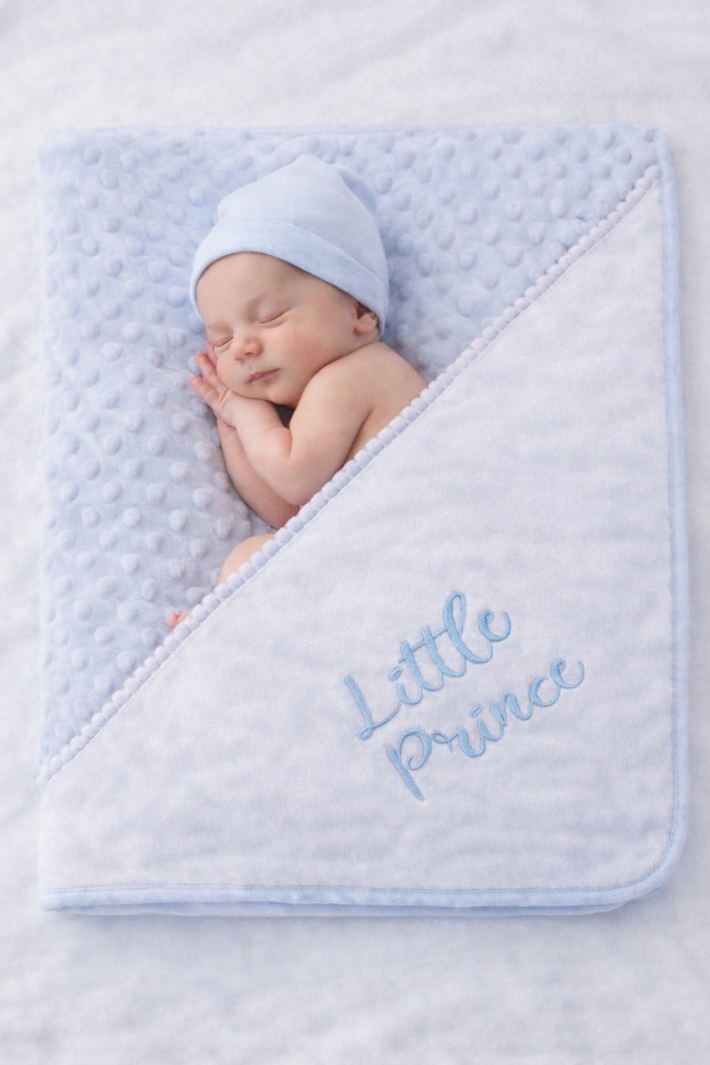 Baby Blue Little Prince Blanket Wrap