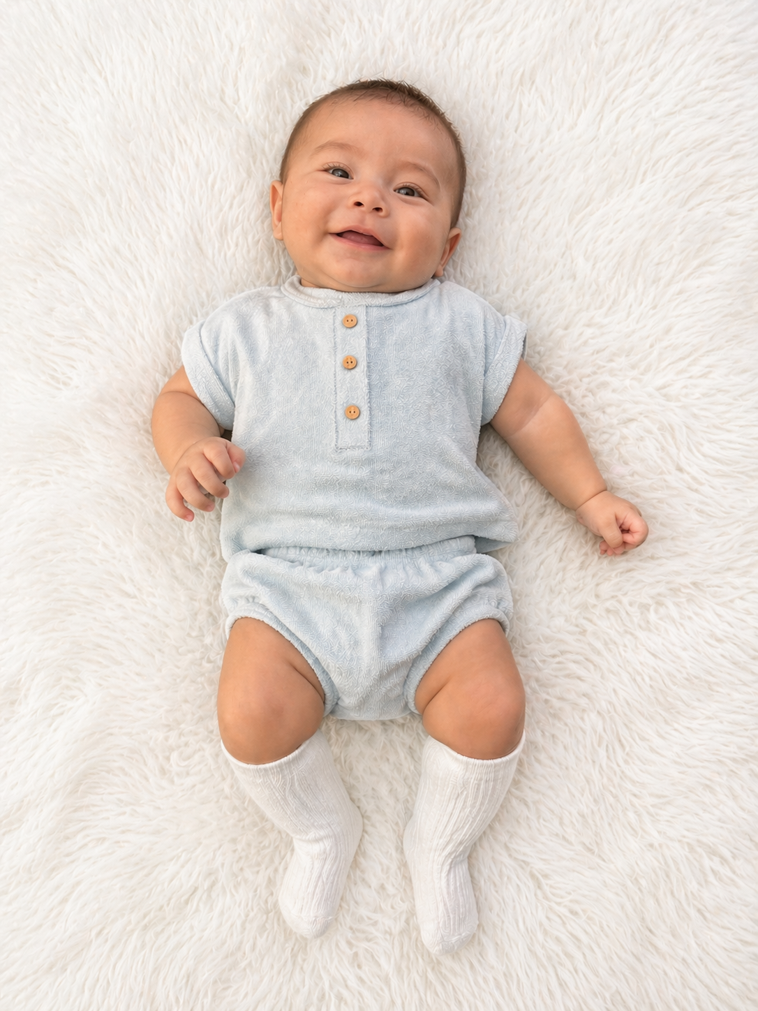 11282 Calamaro Baby Boys Towelling Jam Pants Set