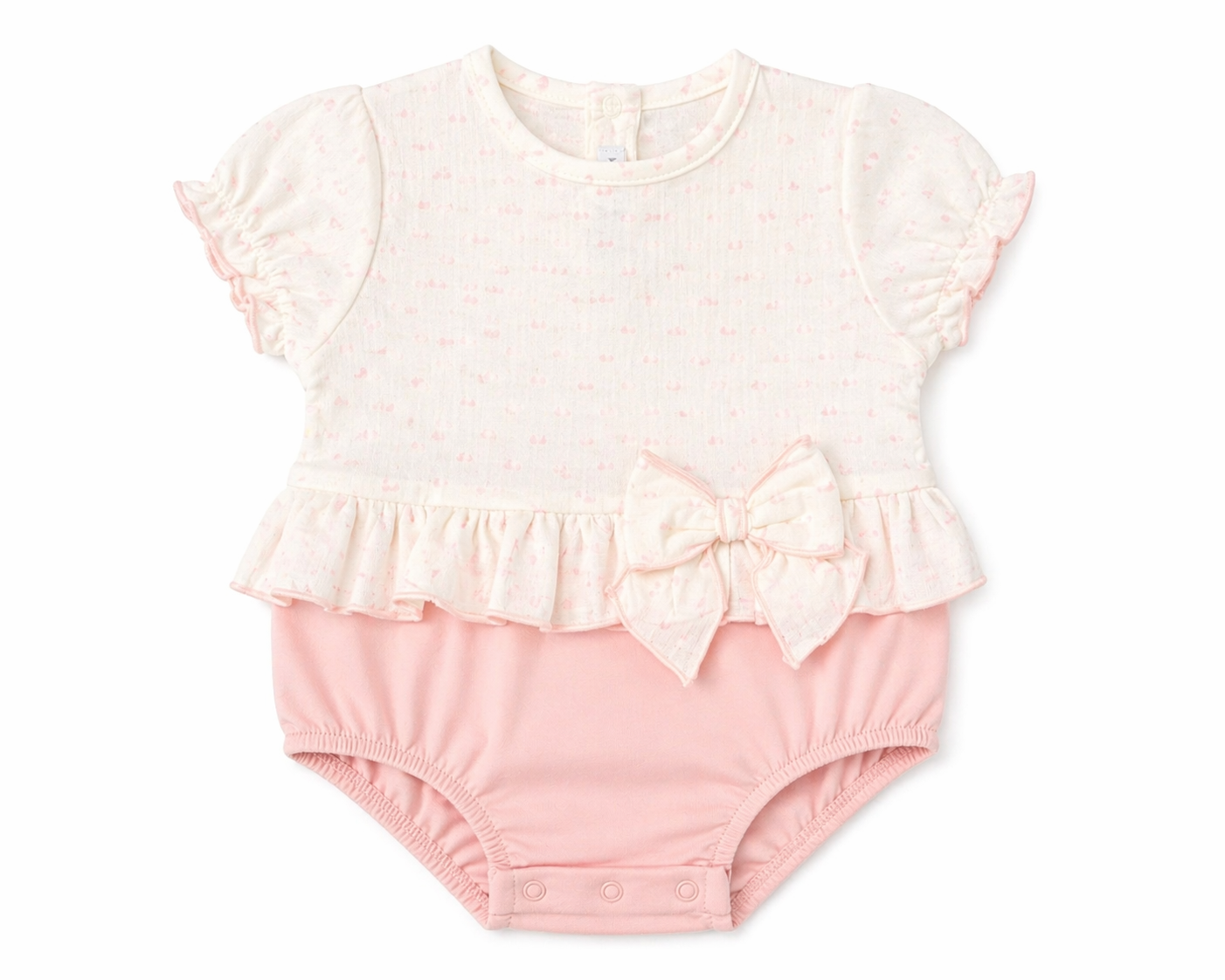 32532 Calamaro Baby Girls Romper Pink