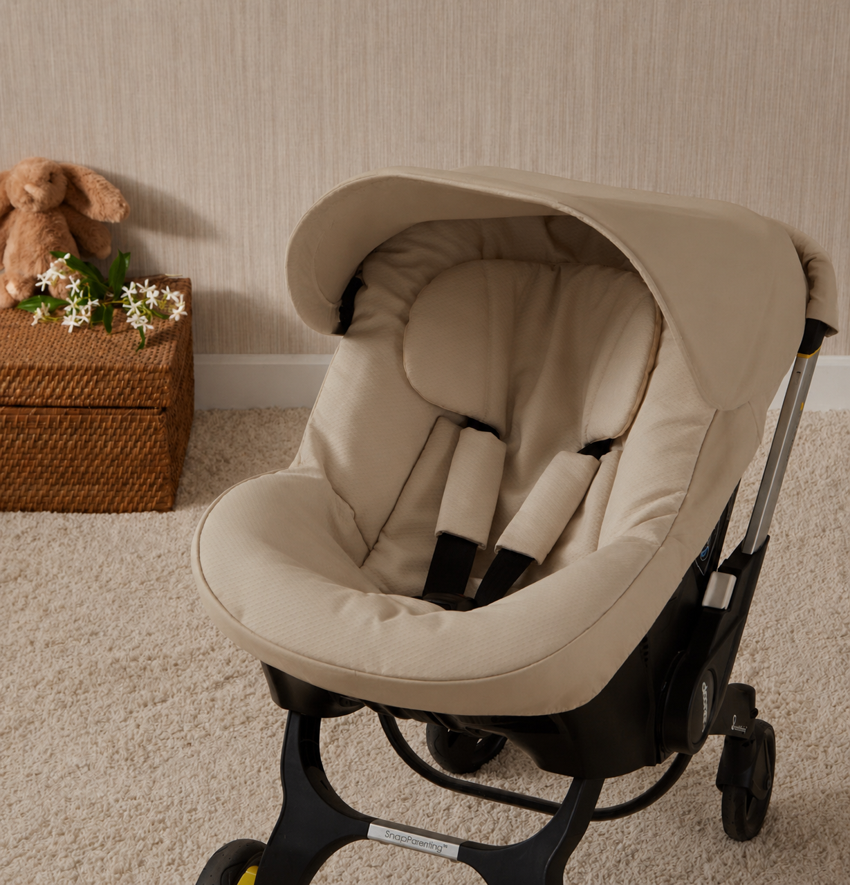 068227 Nubeluna Doona Car Seat Cover Camel Leather