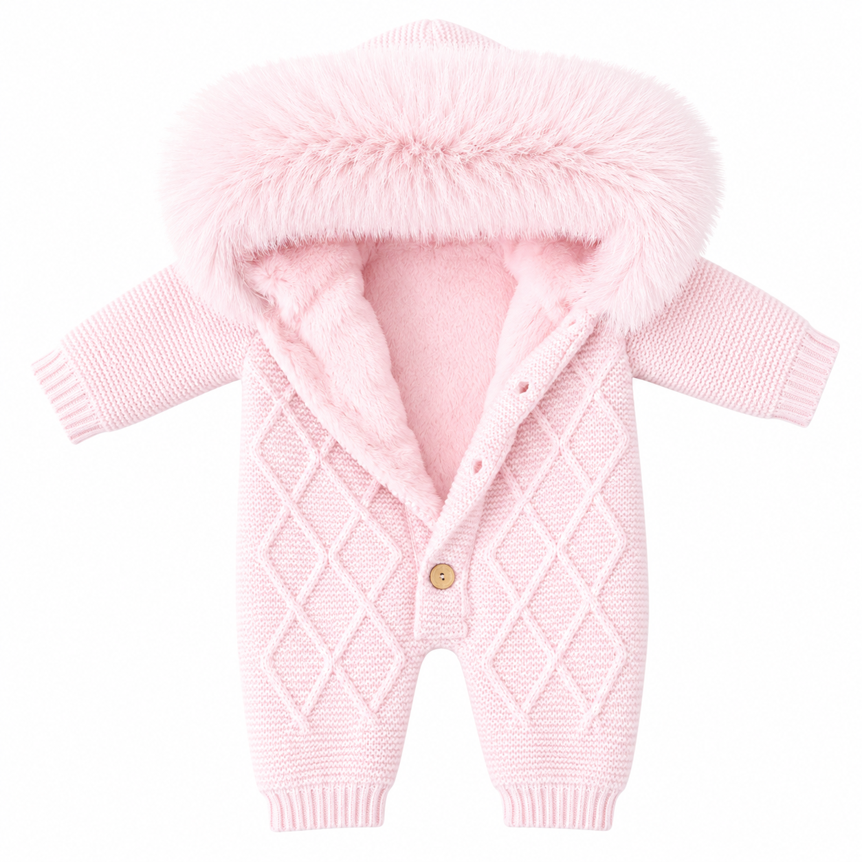 Eva Bella Signature Faux Pram Suit Pink