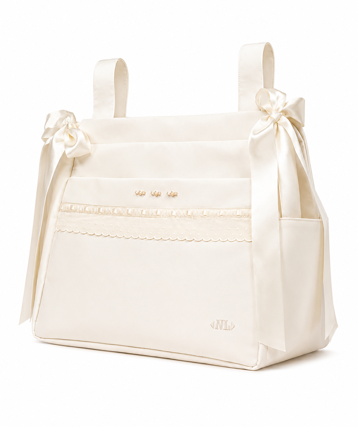 Nubeluna 072441 Rose bud Baby Changing Bag Cream