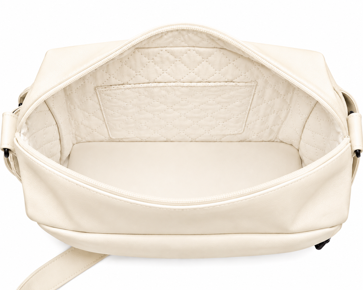 Nubeluna 070455 Frilled Baby Changing Bag Cream
