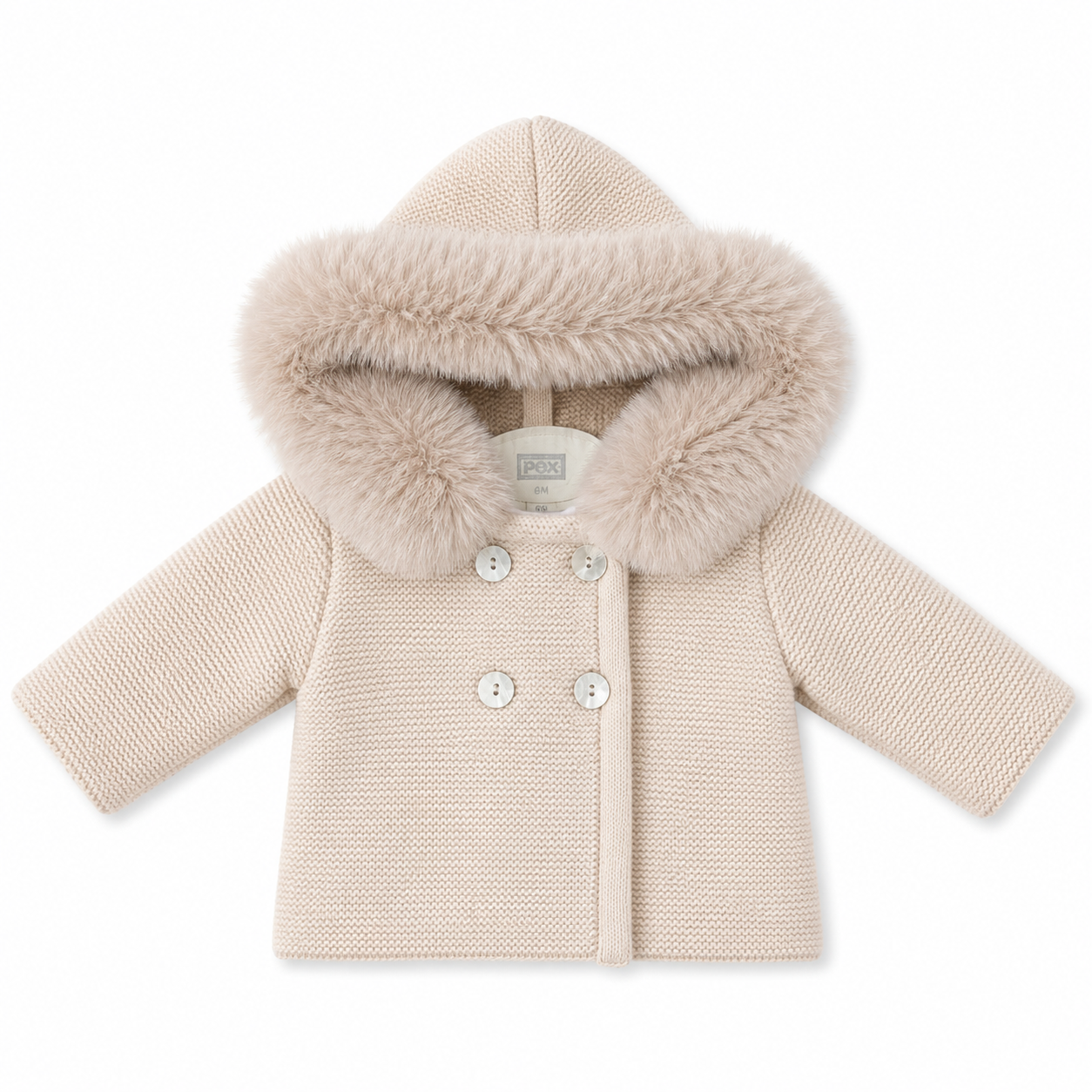 Luxury Pex Baby Boys Knitted Jacket Camel