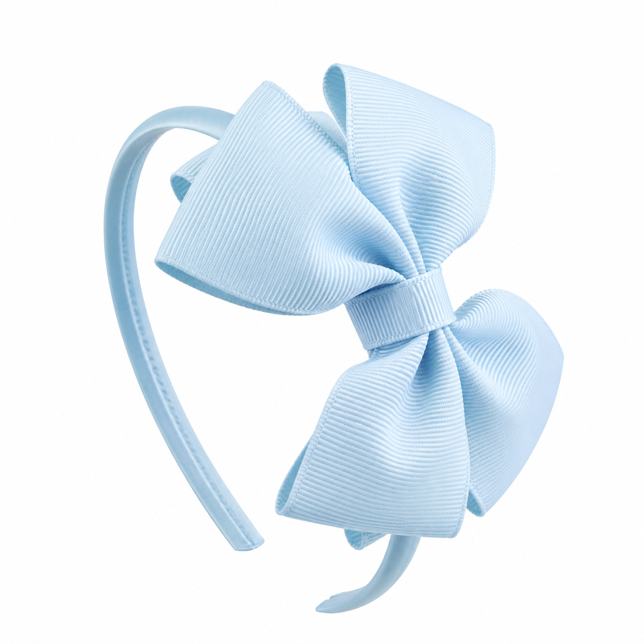 Girls Bow Headband Baby Blue