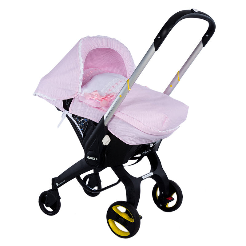 094227 Doona Car Seat Ribbon Bow Cover Pink