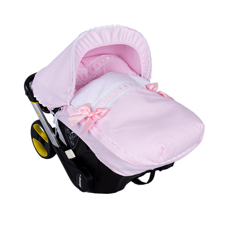 094227 Doona Car Seat Ribbon Bow Cover Pink