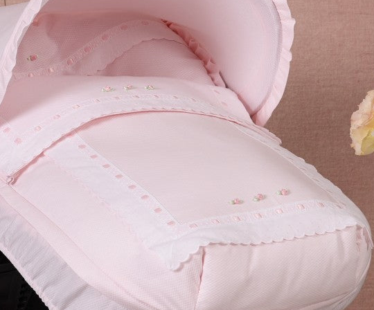 072227 Rose Bud Pink Car Seat Doona Cover