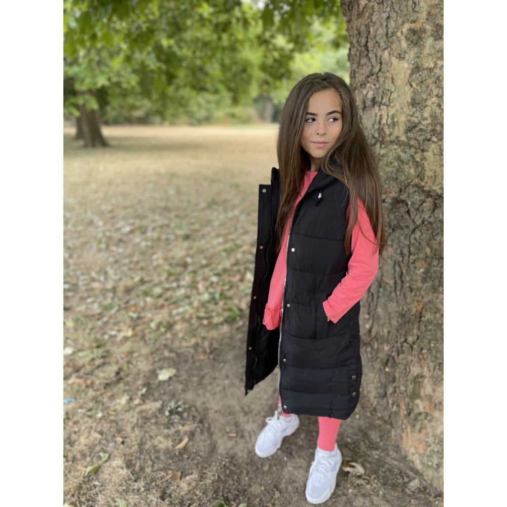 Girls on sale black gillet